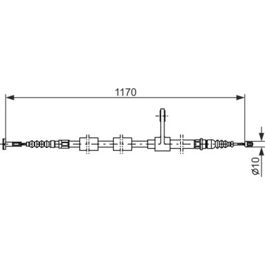 1 987 477 554 Seilzug, Feststellbremse