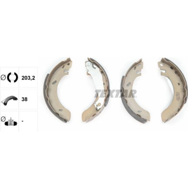 91043800 Bremsbackensatz