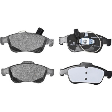 Delphi | Bremsbelagsatz, Scheibenbremse | LP2220