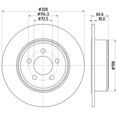 Hella | Bremsscheibe | 8DD 355 117-411
