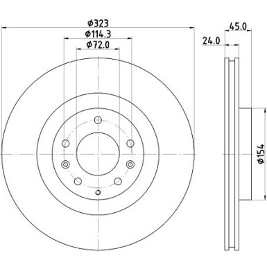 Hella | Bremsscheibe | 8DD 355 115-201