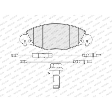 Ferodo | Bremsbelagsatz, Scheibenbremse | FDB1412