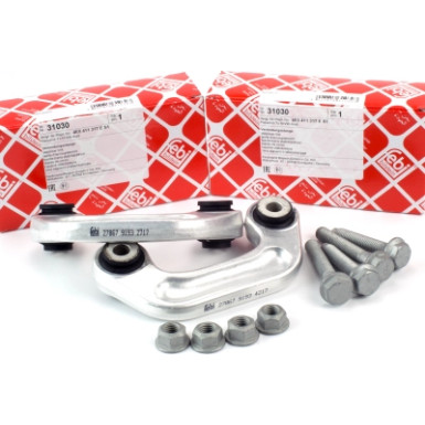 febi bilstein | Stange/Strebe, Stabilisator | 2 x Febi Koppelstange | 31030