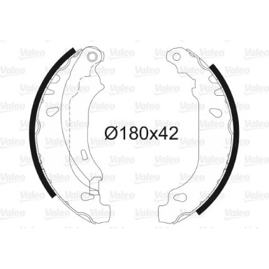 Valeo | Bremsbackensatz | 562647