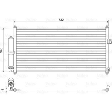 814032 Kondensator, Klimaanlage