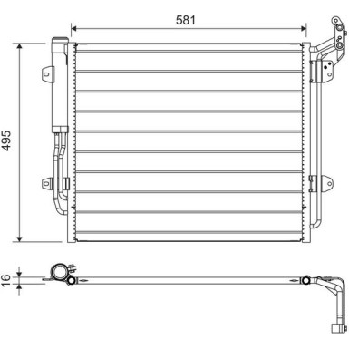 814157 Kondensator, Klimaanlage 814157 Kondensator, Klimaanlage