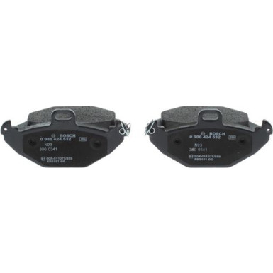 BOSCH | Bremsbelagsatz, Scheibenbremse | 0 986 424 532