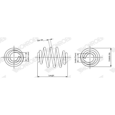 Monroe | Fahrwerksfeder | SN0764 Monroe | Fahrwerksfeder | SN0764