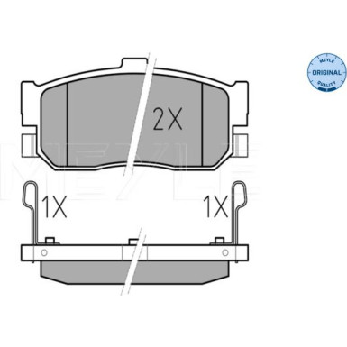025 217 1316/W Bremsbelagsatz, Scheibenbremse MEYLE-ORIGINAL: True to OE.