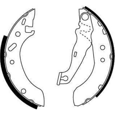 GS8611 Bremsbackensatz