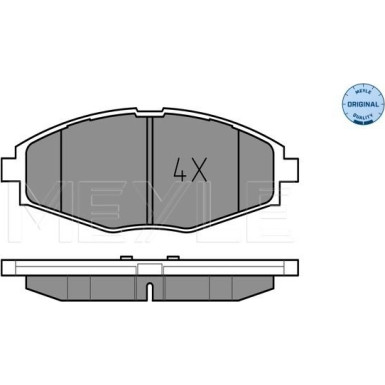 Meyle Bremsbelagsatz, Scheibenbremse MEYLE-ORIGINAL: True to OE 025 232 4117