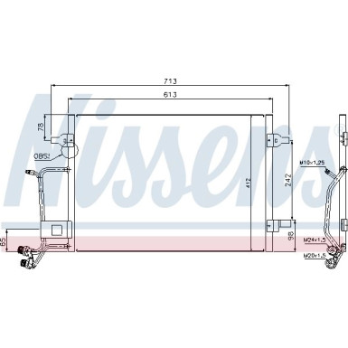 94593 Kondensator, Klimaanlage ** FIRST FIT **