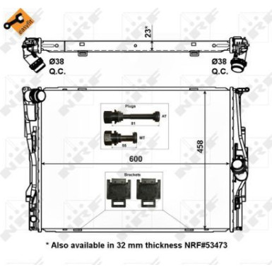 56129 Kühler, Motorkühlung EASY FIT