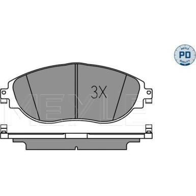 025 251 1720/PD Bremsbelagsatz, Scheibenbremse MEYLE-PD: Advanced performance and design.