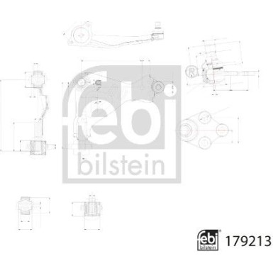 febi bilstein | 2 x FEBI Lenker, Radaufhängung | 179213