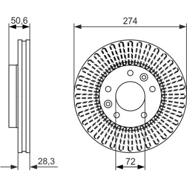 0 986 479 599 Bremsscheibe
