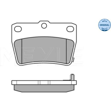 025 236 5614/W Bremsbelagsatz, Scheibenbremse MEYLE-ORIGINAL: True to OE.