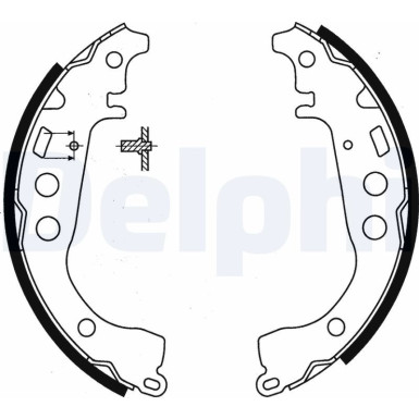 LS1854 Bremsbackensatz