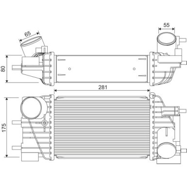 Valeo | Ladeluftkühler | 822919