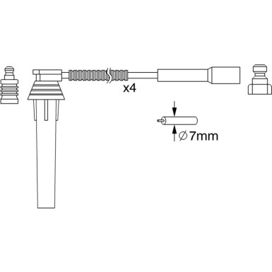 0 986 357 052 Zündleitungssatz
