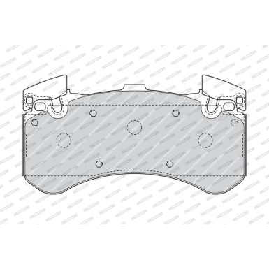 Ferodo | Bremsbelagsatz, Scheibenbremse | FDB4468