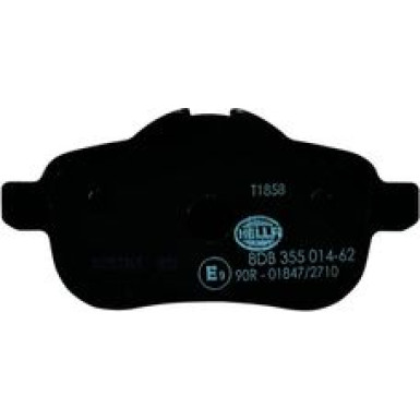 Hella | Bremsbelagsatz, Scheibenbremse | 8DB 355 014-621