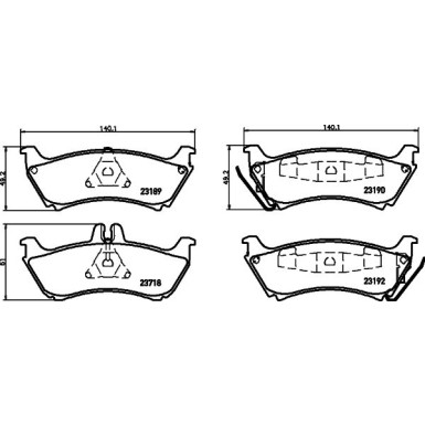 Hella | Bremsbelagsatz, Scheibenbremse | 8DB 355 009-241