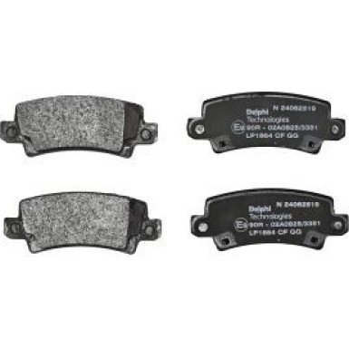Delphi Bremsbelagsatz, Scheibenbremse LP1864