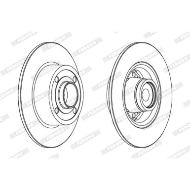 Ferodo | Bremsscheibe | DDF1571-1
