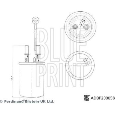 Blue Print | Kraftstofffilter | ADBP230058