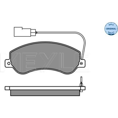 Meyle Bremsbelagsatz, Scheibenbremse MEYLE-ORIGINAL: True to OE 025 244 8419/W