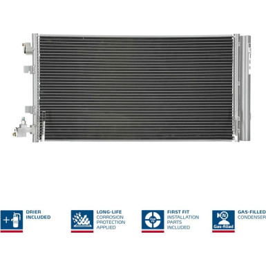 Nissens | Kondensator, Klimaanlage | 940160