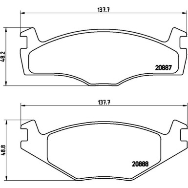 Brembo Bremsbelagsatz, Scheibenbremse PRIME LINE P 85 024