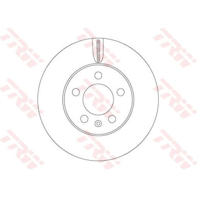 2 x TRW Bremsscheibe | DF6584
