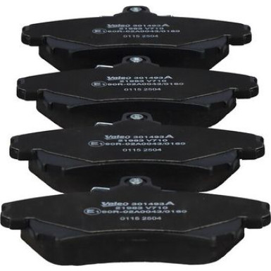 Valeo | Bremsbelagsatz, Scheibenbremse | 301493A