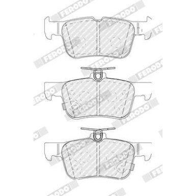 Ferodo | Bremsbelagsatz, Scheibenbremse | FDB5174