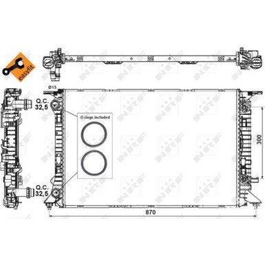 53718 Kühler, Motorkühlung EASY FIT