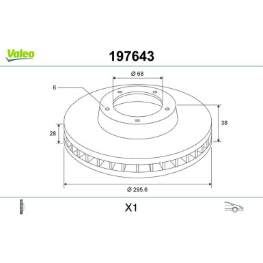 Valeo | Bremsscheibe | 197643