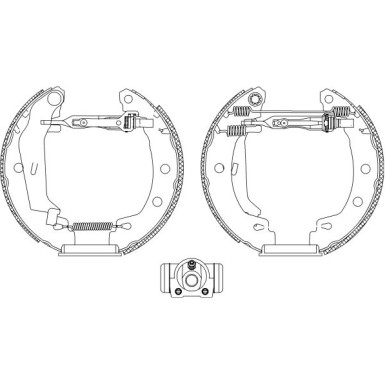 Hella | Bremsbackensatz | 8DB 355 004-691