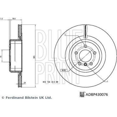 Blue Print | Bremsscheibe | ADBP430076