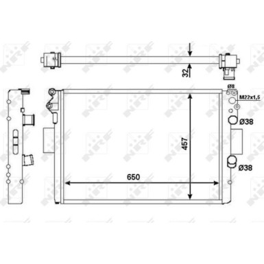 53652 Kühler, Motorkühlung