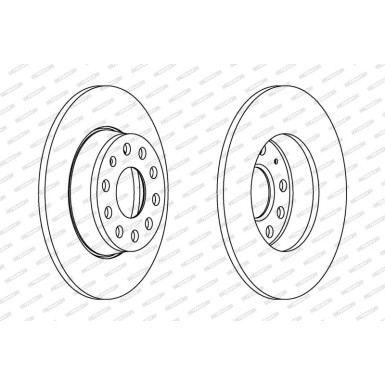 FERODO PREMIER Coat+ disc DDF1895C Bremsscheibe 272x10mm, 9, voll, beschichtet