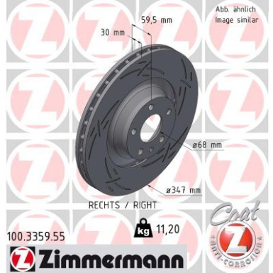 Zimmermann | Bremsscheibe | 100.3359.55