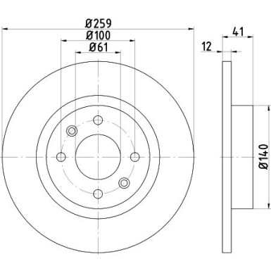 Hella | Bremsscheibe | 8DD 355 115-271