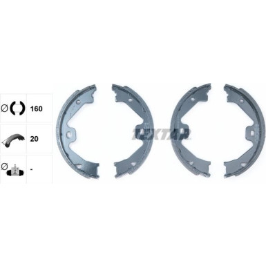 91060300 Bremsbackensatz, Feststellbremse