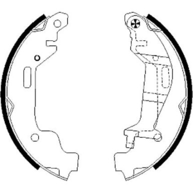 91058000 Bremsbackensatz