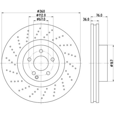 Hella | Bremsscheibe | 8DD 355 110-181