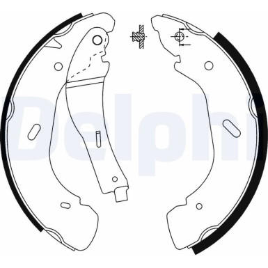 LS1914 Bremsbackensatz, Feststellbremse