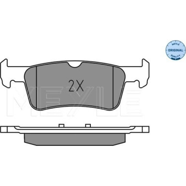 Meyle Bremsbelagsatz, Scheibenbremse MEYLE-ORIGINAL: True to OE 025 259 6816
