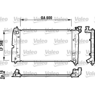 Valeo | Kühler, Motorkühlung | 734199